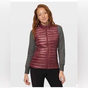Lululemon Pack It Down Vest Shine Chianti size 10
